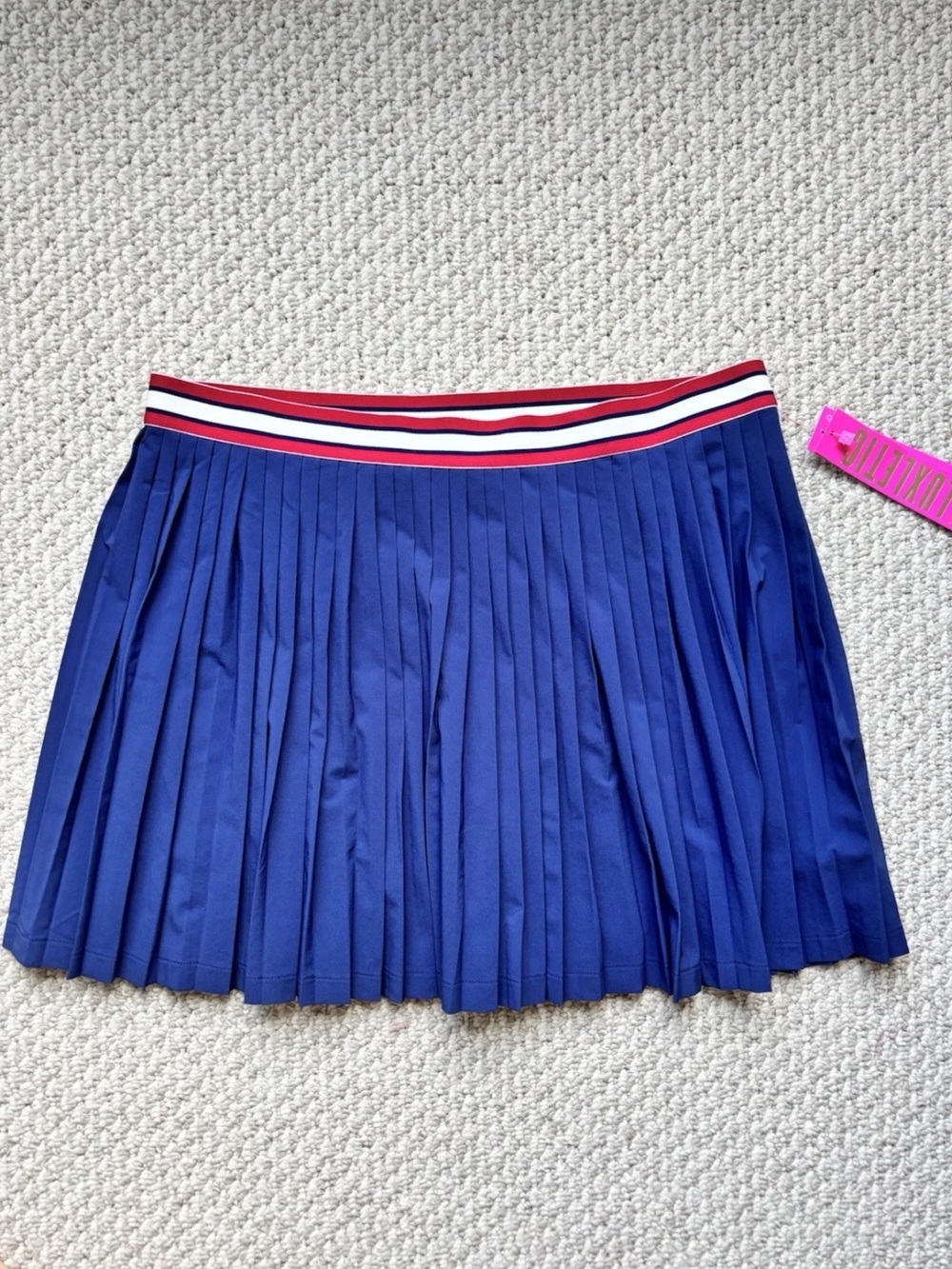 NWT Lilly Pulitzer Luxletic Makara Pleated Skort Size XL UPF 50 Low Tide Navy